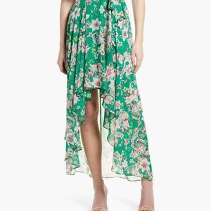 Eliza J Floral Popover chiffon dress size 16